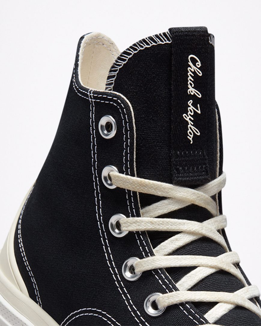 Women's Converse Run Star Legacy CX High Top Shoes Black / White | AU 518ECH